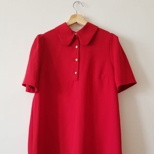 Zara dress with collar and pearl buttons